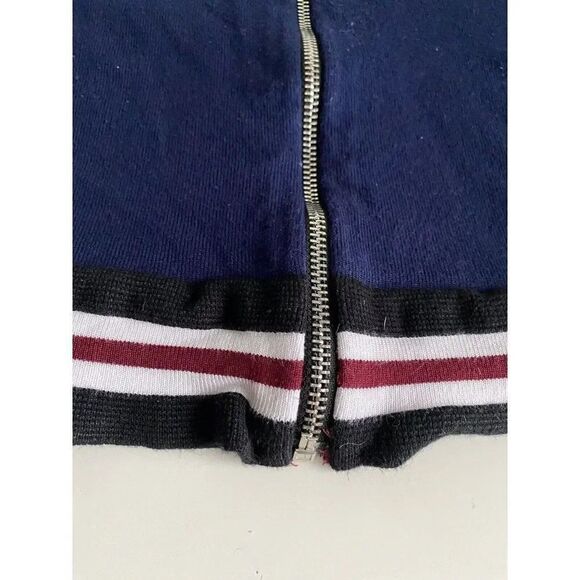 LF Seek the Label Long Sleeve Full Zip Knit Ribbed Crop Top Women’s Sz XS - Picture 5 of 9